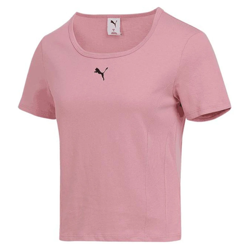 puma彪马女子针织无领短T恤63477865