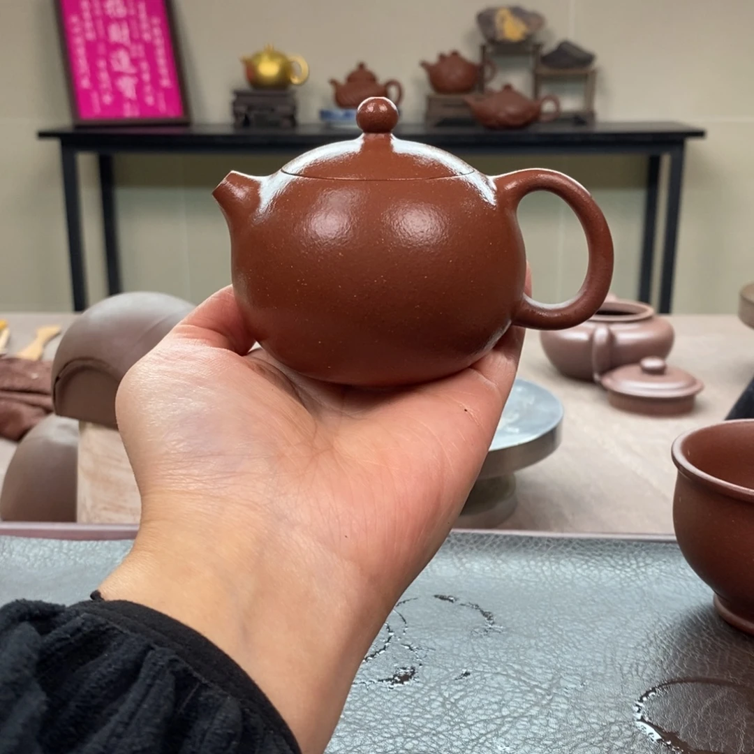 紫砂茶壶底槽清西施200cc全手➕底槽清杯子