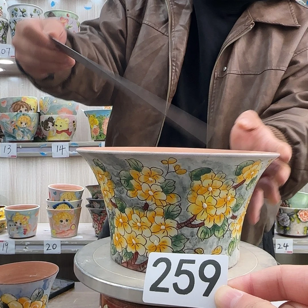 紫砂花盆瑕疵瑕疵259