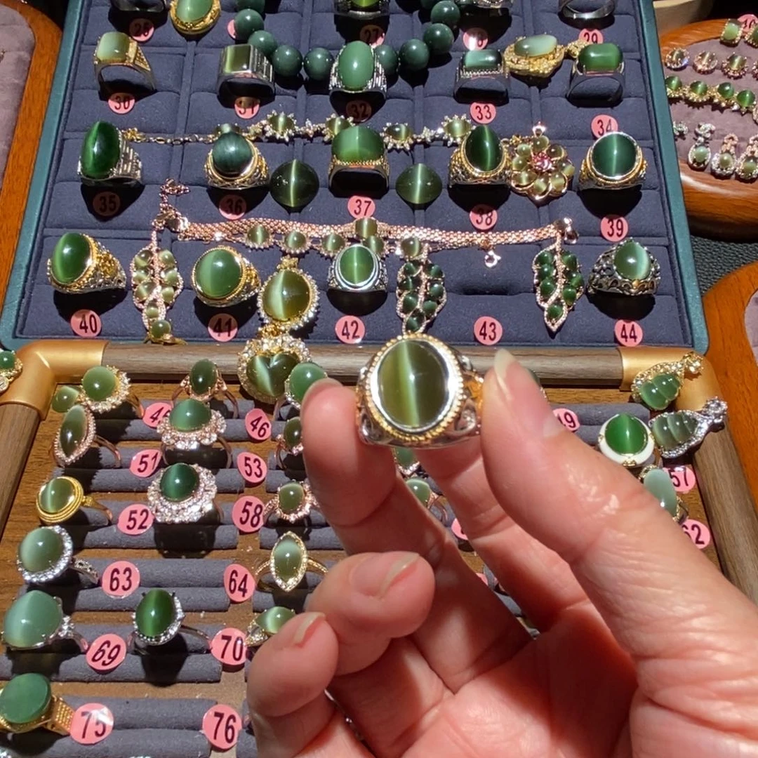 和田玉戒指银S925镶嵌用****！