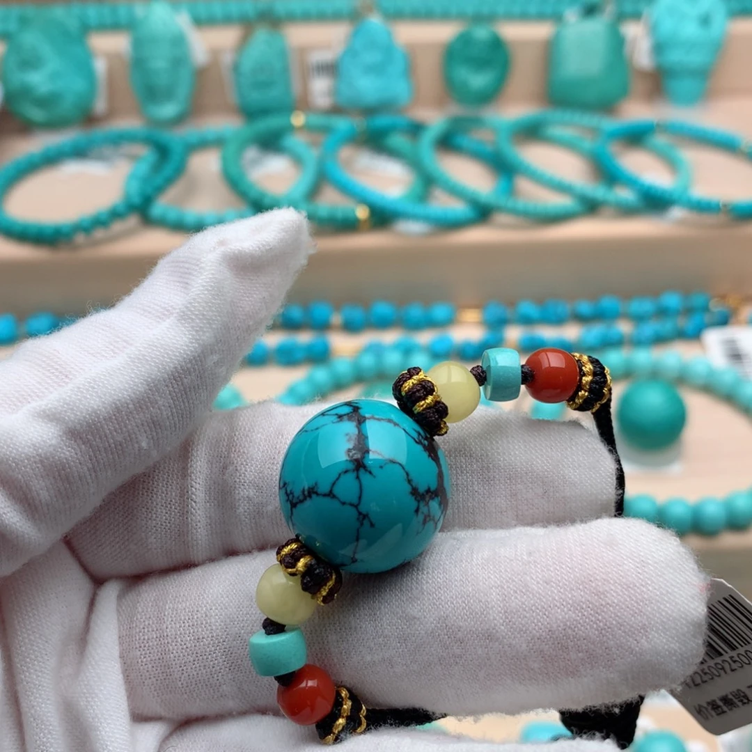 绿松石未镶嵌珠宝奇石18mm