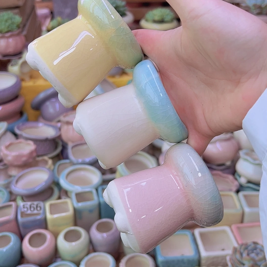 陶瓷花盆当场满12包邮