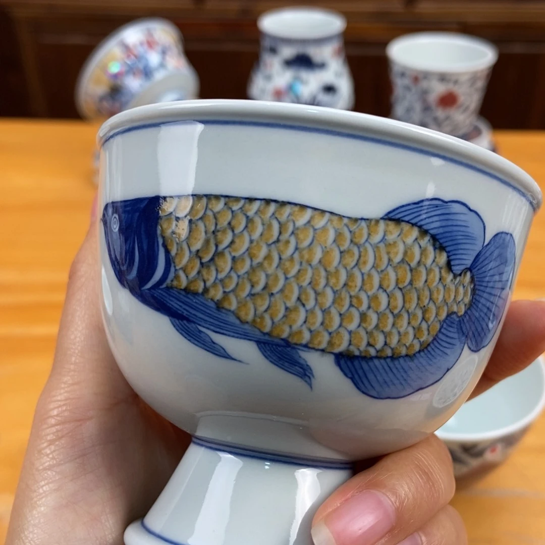 手绘现代茶具非古董