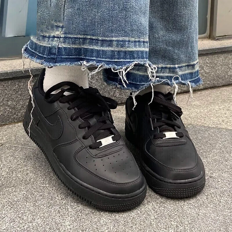 耐克（NIKE）女鞋AF1空军一号运动鞋厚底休闲鞋板鞋纯黑FV5951-001