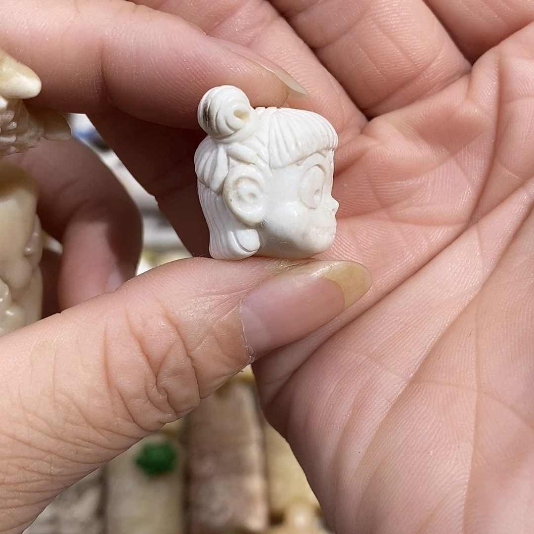 鹿骨把件17号鹿角挂件哪吒