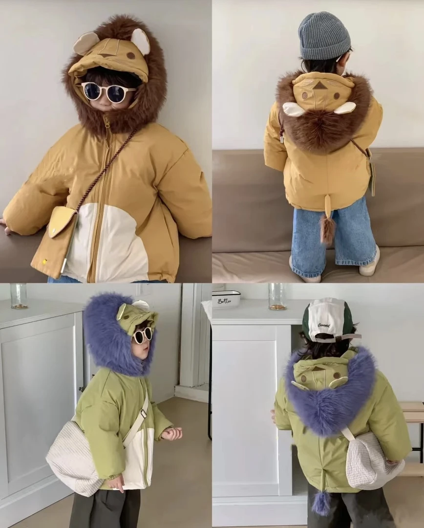 【001-200】捡漏现货现货儿童加厚保暖韩版冬季外套童装