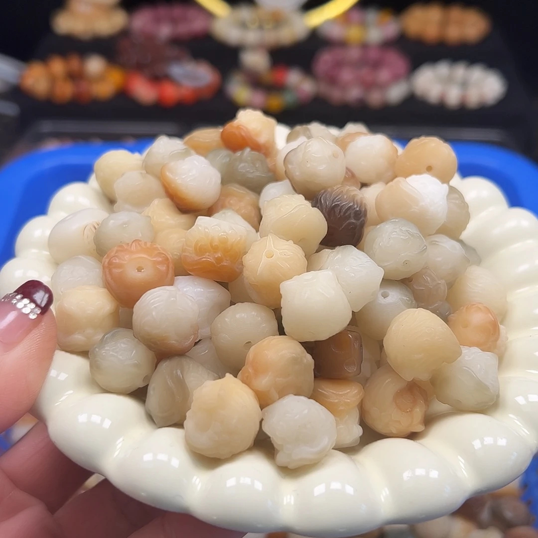 手串菩提根/象牙果卡15左右多宝醒狮10颗