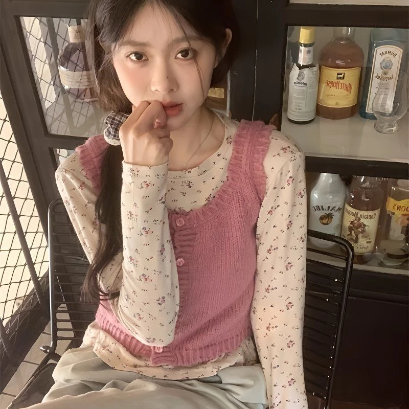 【编号201-400】高品质韩系风女学院风甜美辣妹印花开衫短袖