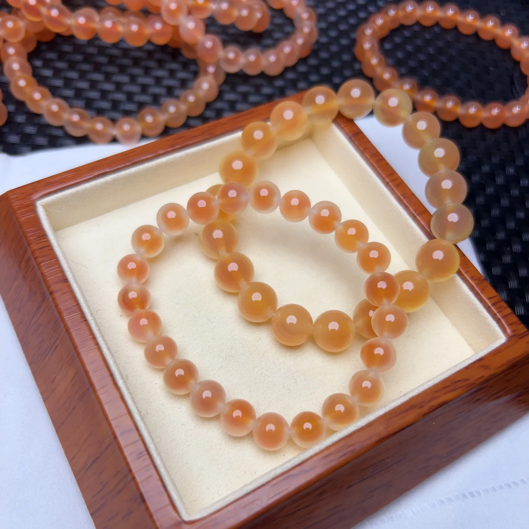 天然玛瑙玉髓（溏心手串）礼物女气质手链