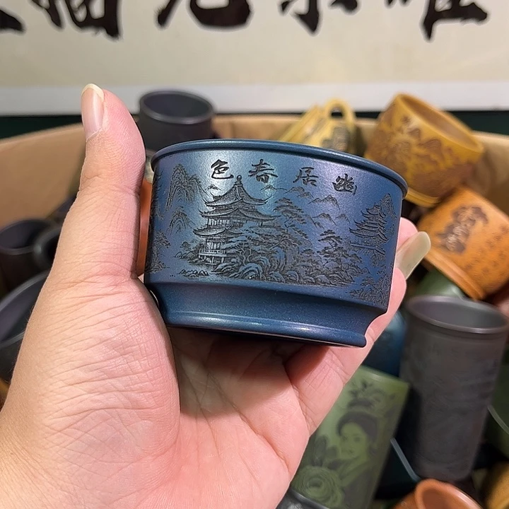 茶杯紫砂全手工紫砂主人杯