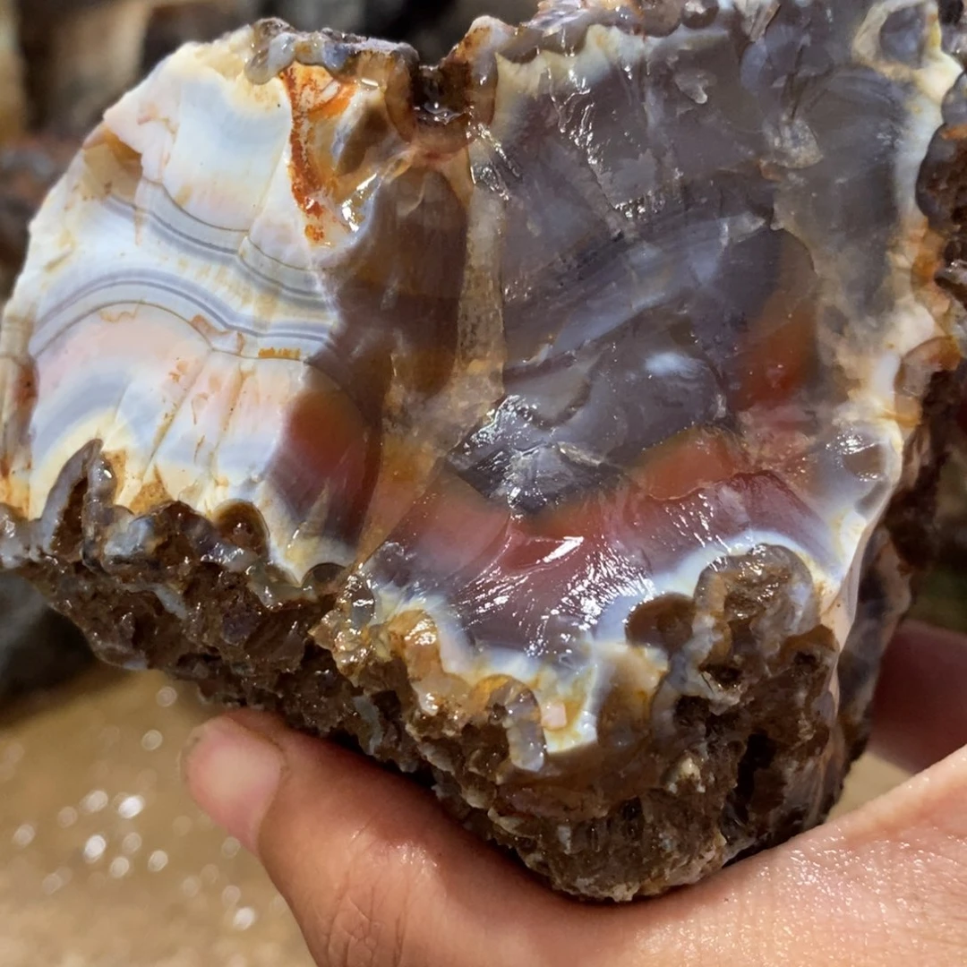 荷****定制玛瑙私人定制不退换手镯