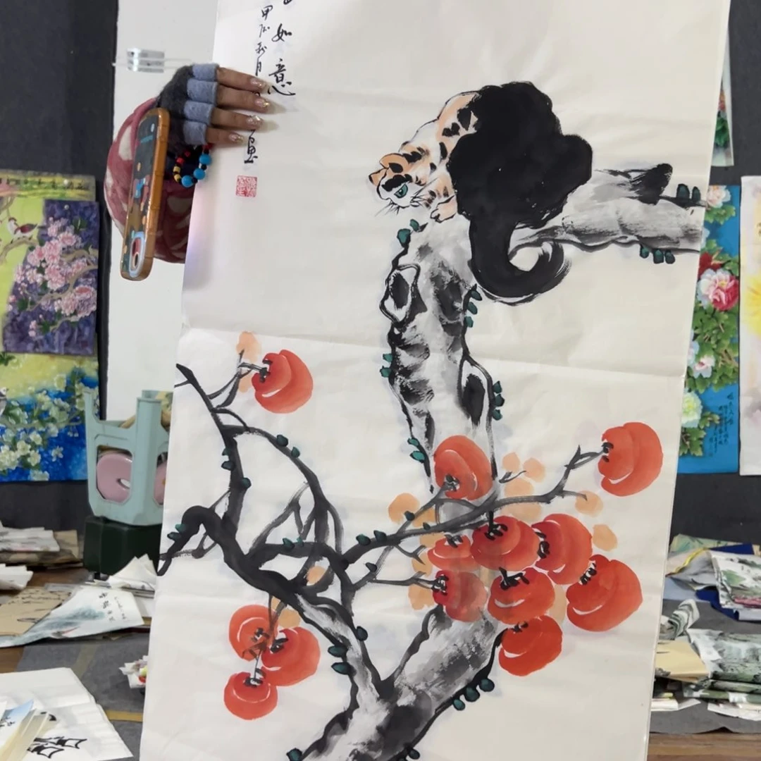 国画国画作品画心一张