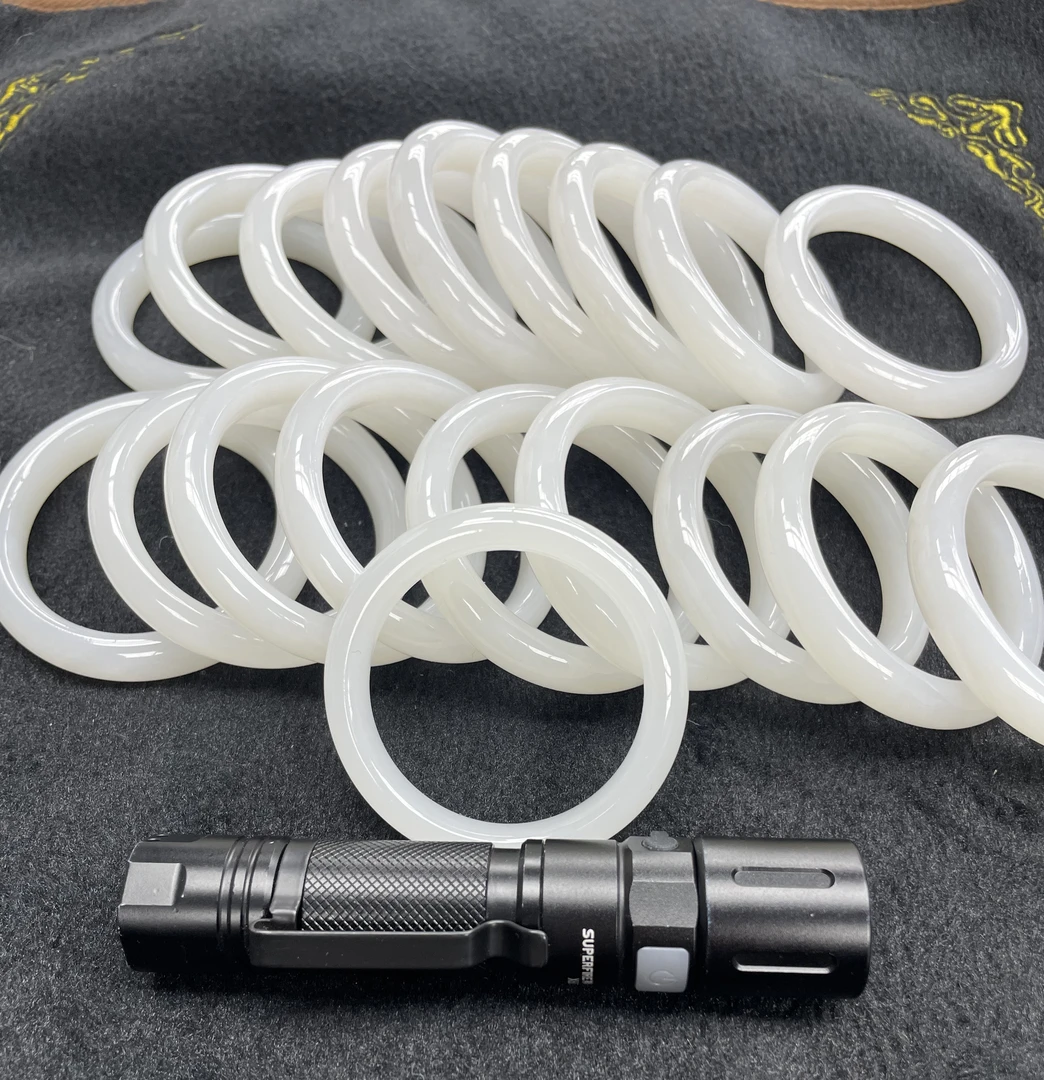 【小耿珠宝】和田玉白玉手镯5（多样性发其一）/