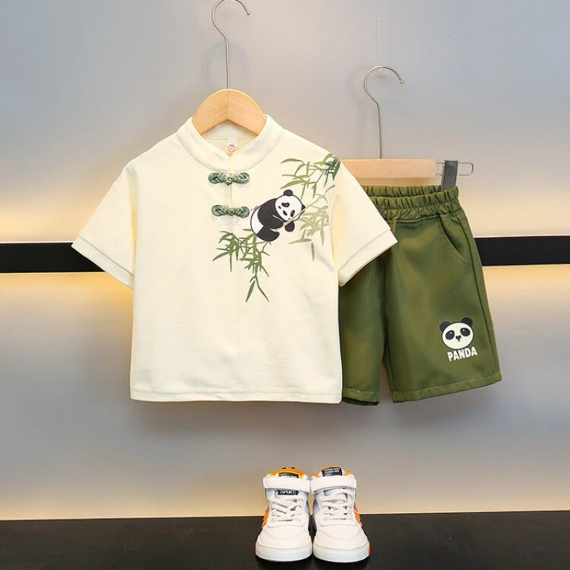 男女童夏装国风套装2025新款儿童装女大童夏季新中式两件套唐装