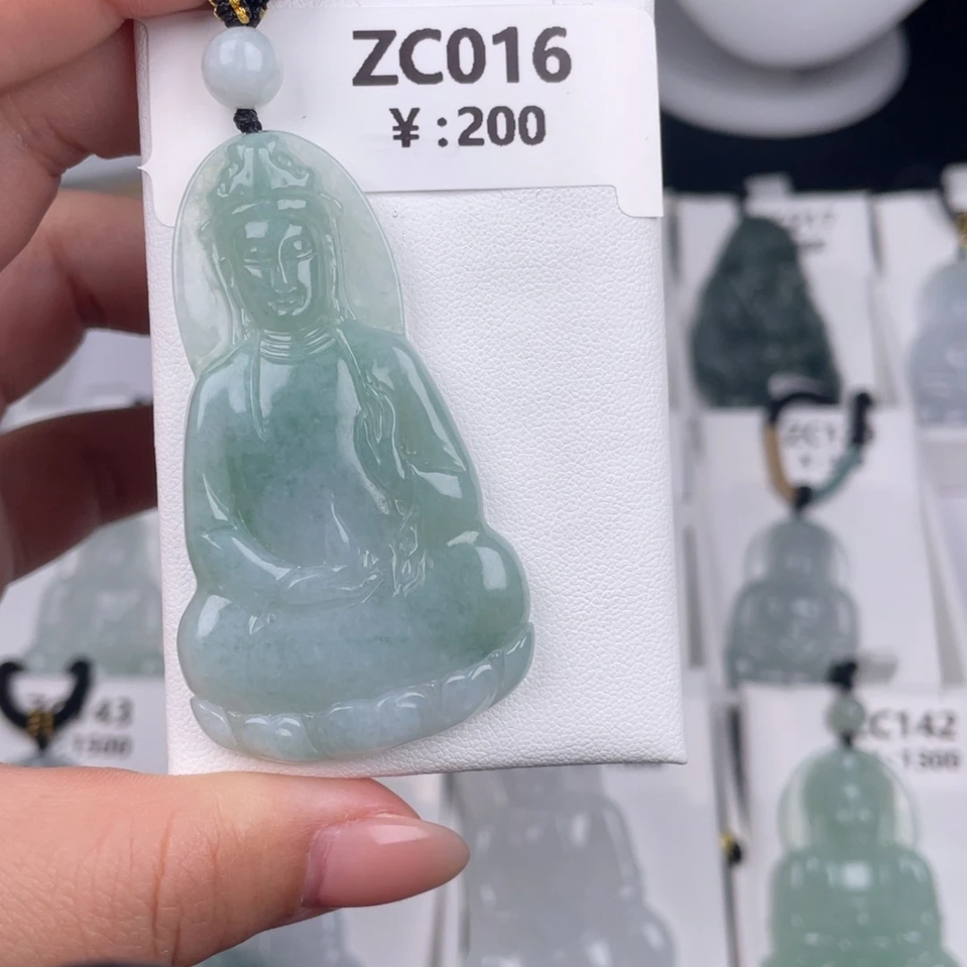 翡翠未镶嵌颈饰zc016