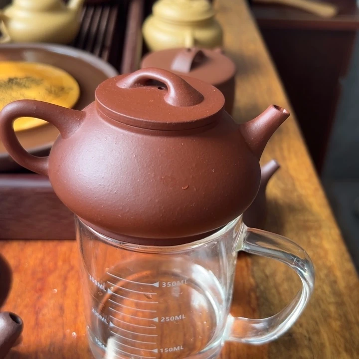 茶壶紫砂朱泥平盖150cc