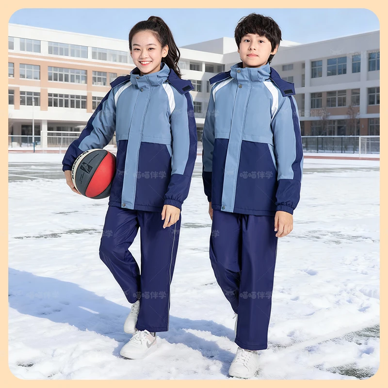 江西赣州市中小学冬季长裤校服外套学生统一校服运动男女长裤2025