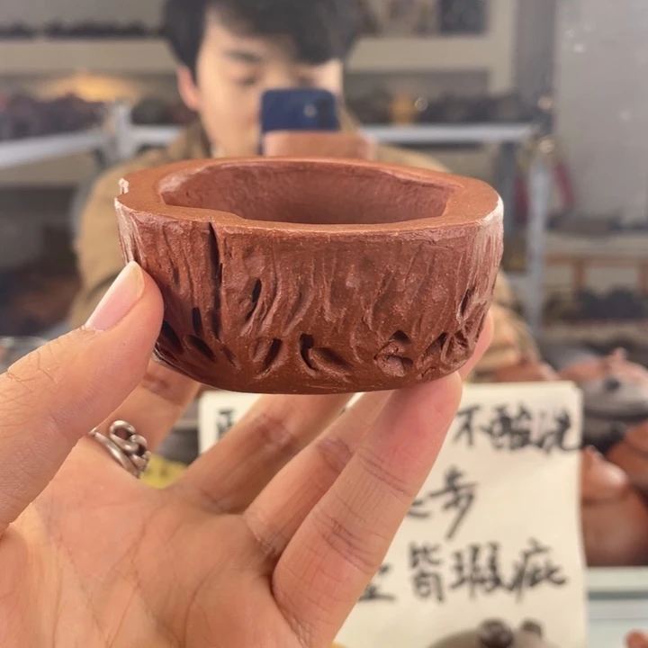 紫砂茶壶130cc红降坡茶壶