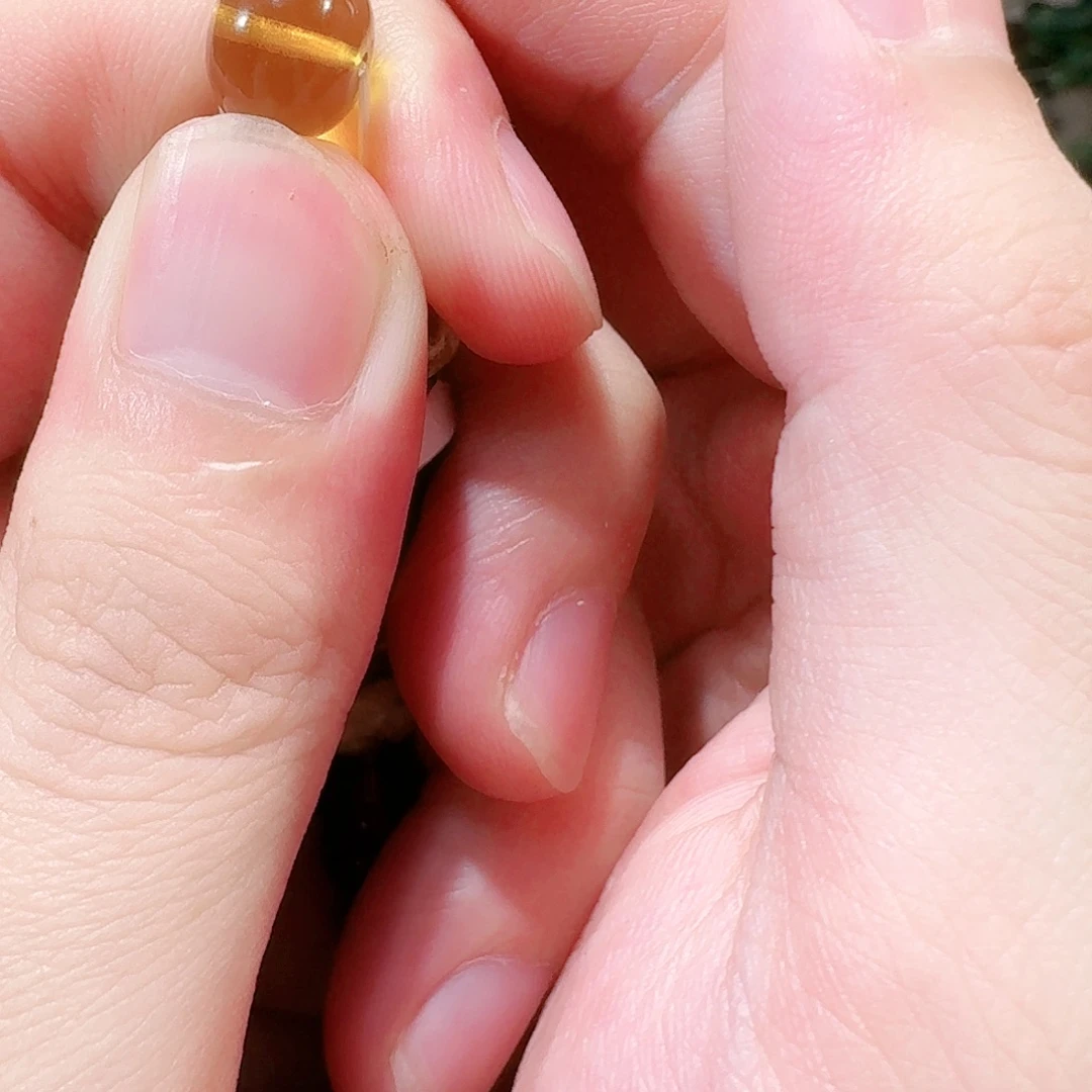 离***上手链琥珀未镶嵌抚顺琥珀-豆油黄纯净8M单珠