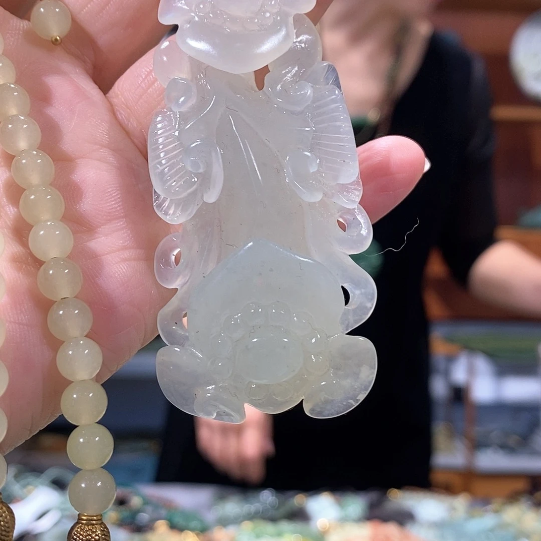 未镶嵌岫玉毛衣链