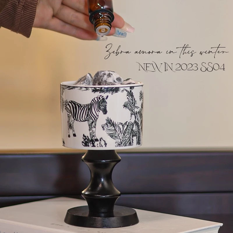 创意无火香薰摆件家居艺术高级栀子花香氛精油家用室内持久送礼盒