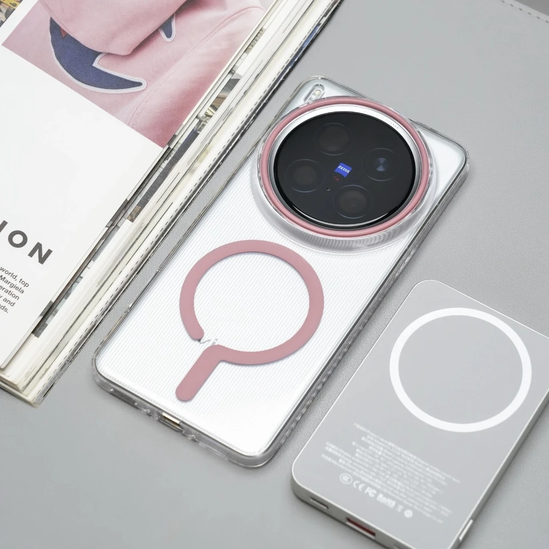 【问号磁吸】不发黄透明pc手机壳适用ip16pro简约x200pro华为P80pro