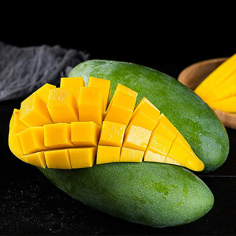 【大乐鲜果 中通快递】攀枝花青皮金煌芒果4.5到9.1斤装（催熟食用）