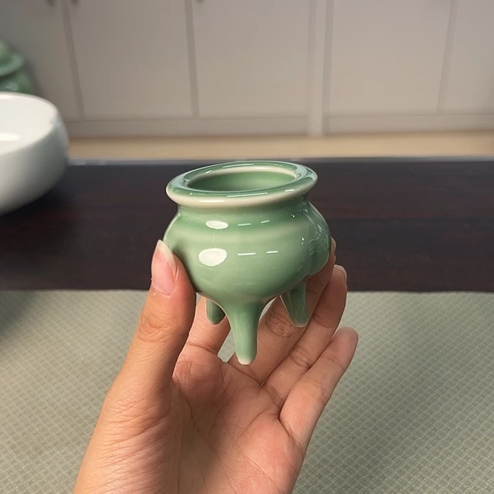 龙泉云间青瓷小米茶器