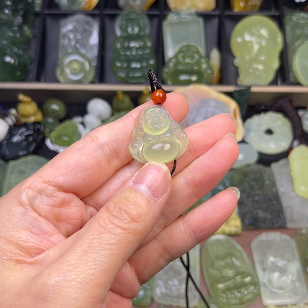 蛇纹石玉未镶嵌吊坠(不含链)