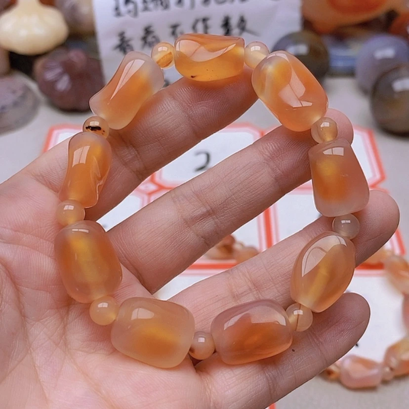 【闪购商品】未镶嵌玛瑙/玉髓珠宝半成品雪*
