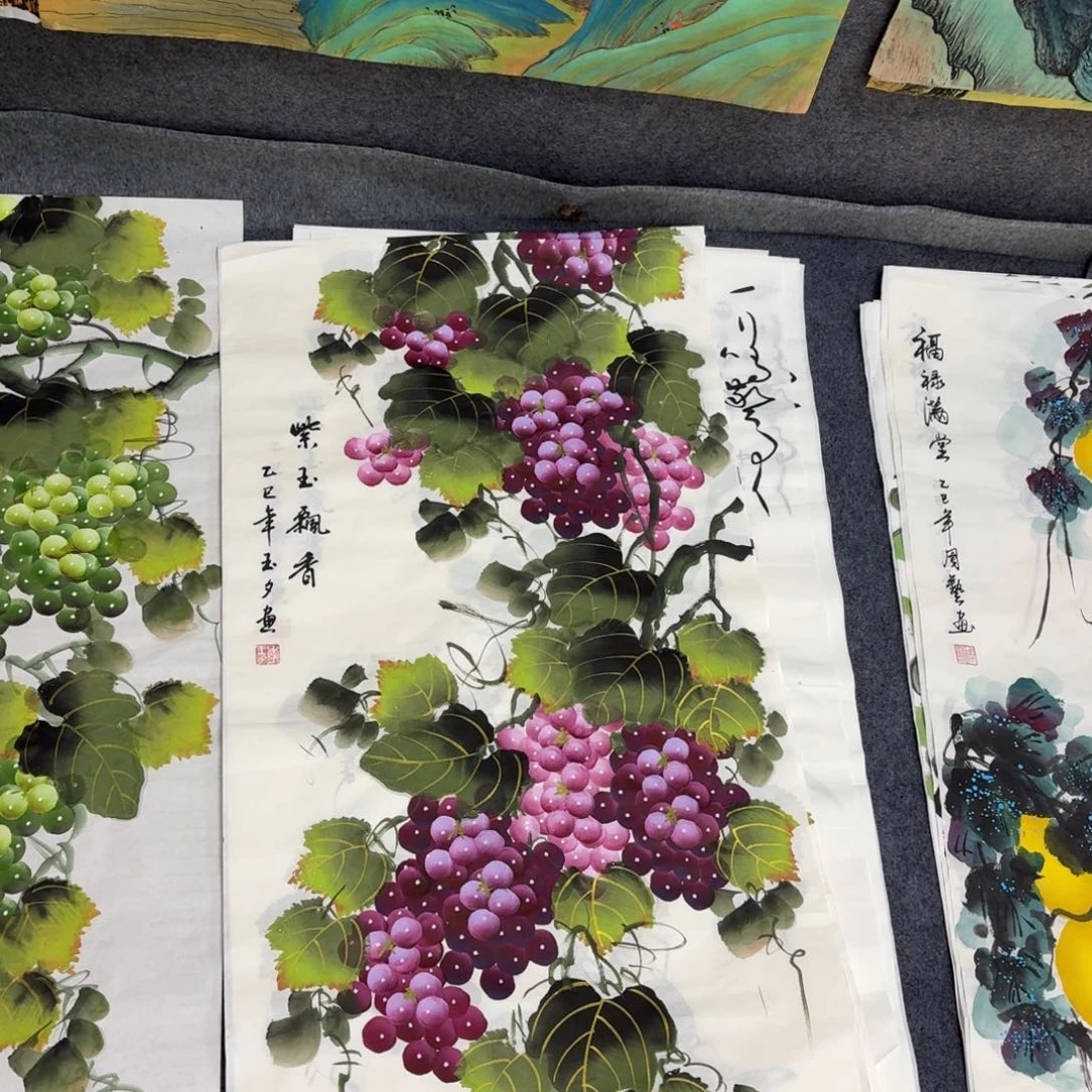 国画100×50画画画
