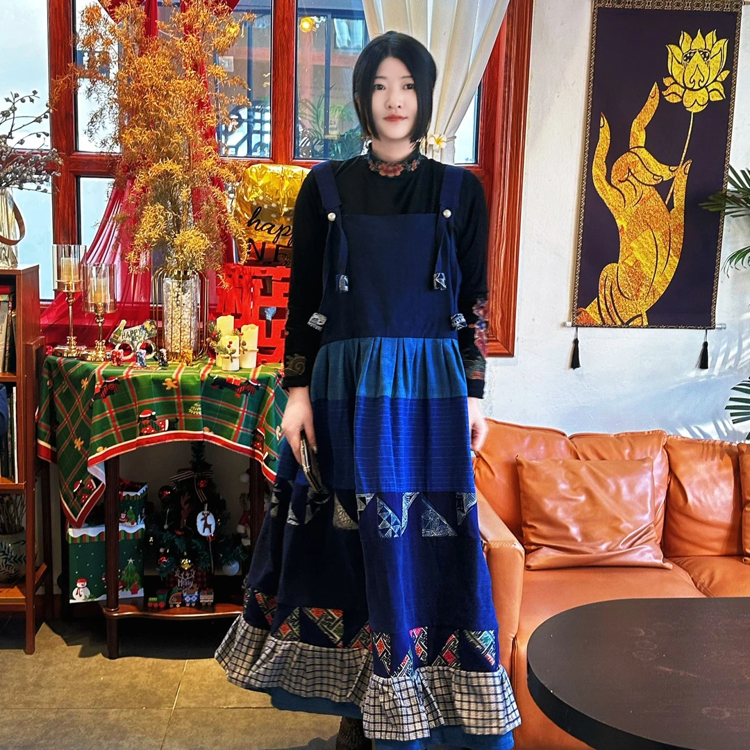 【我的女孩】手工土布款式连衣裙百搭时尚