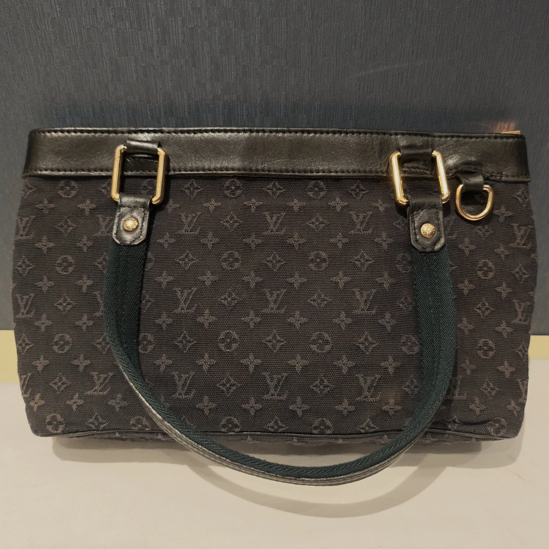 95新 LouisVuitton/路易威登 LV黑色手提包 yy1593 0076