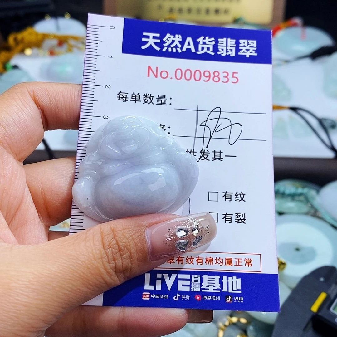 翡翠未镶嵌毛衣链9835