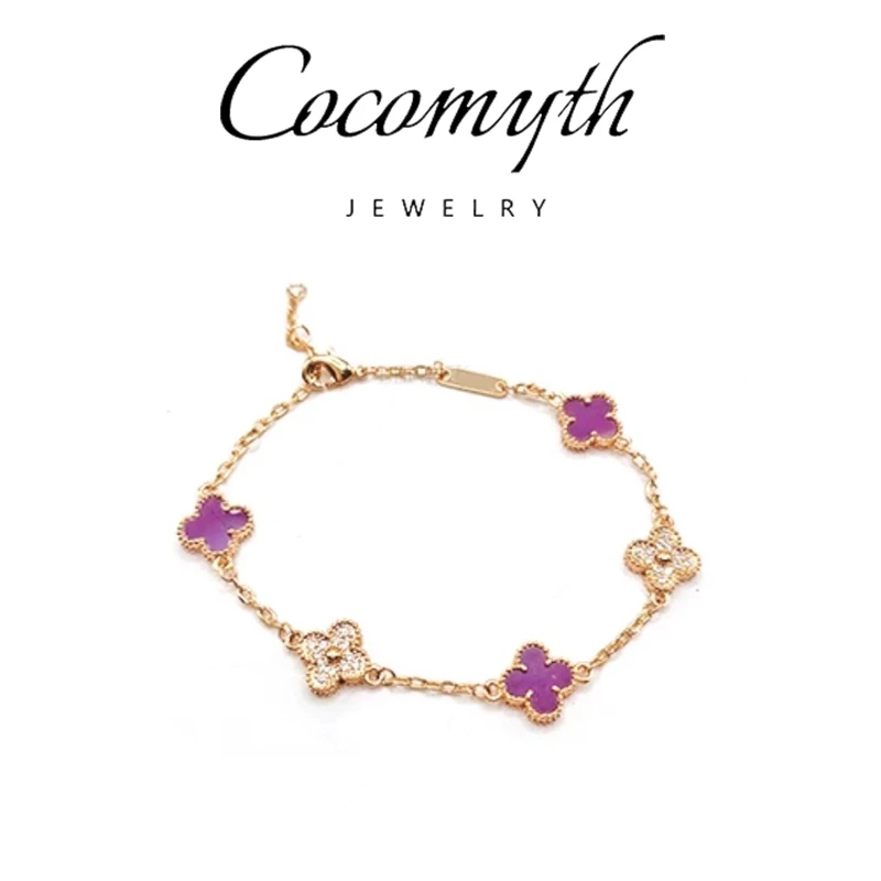 铜合金合成锆石手链 COCOMYTH mini间Z小五花手链D653