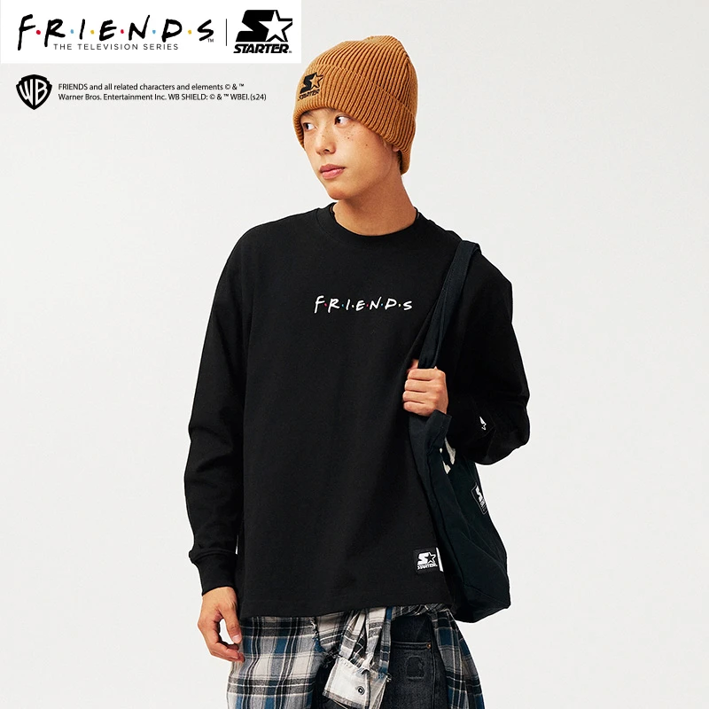 【老友记联名】STARTER潮流印花长袖T恤情侣时尚百搭长袖 ST43TS002