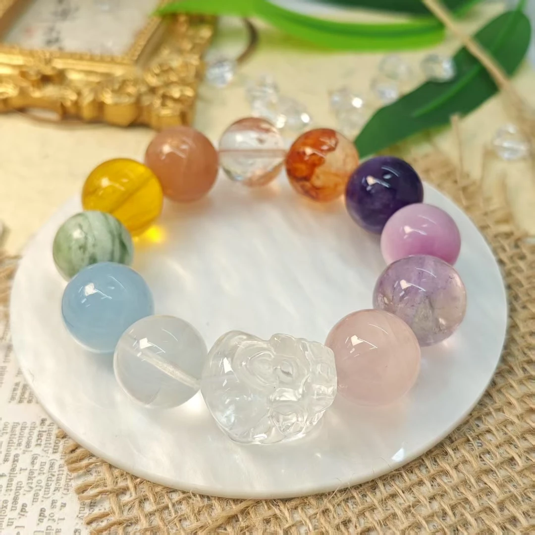 【宠物】大貔貅水晶多宝手链16+(多样发其一) XM74