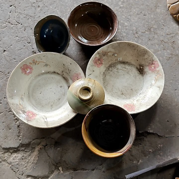 瓷片花****7陶瓷盘子碗啥都有