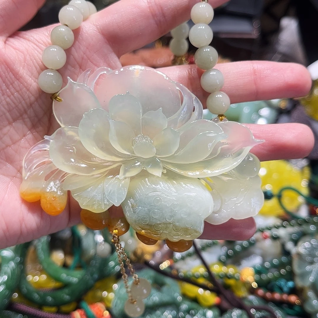 未镶嵌岫玉毛衣链