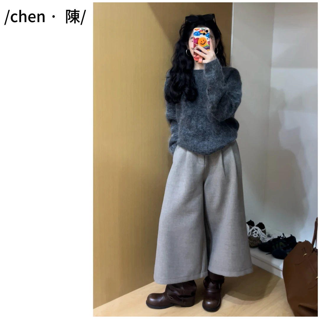 chen·陳上新 慵懒毛感 马海毛保暖毛衣（会掉毛！介意勿拍！）