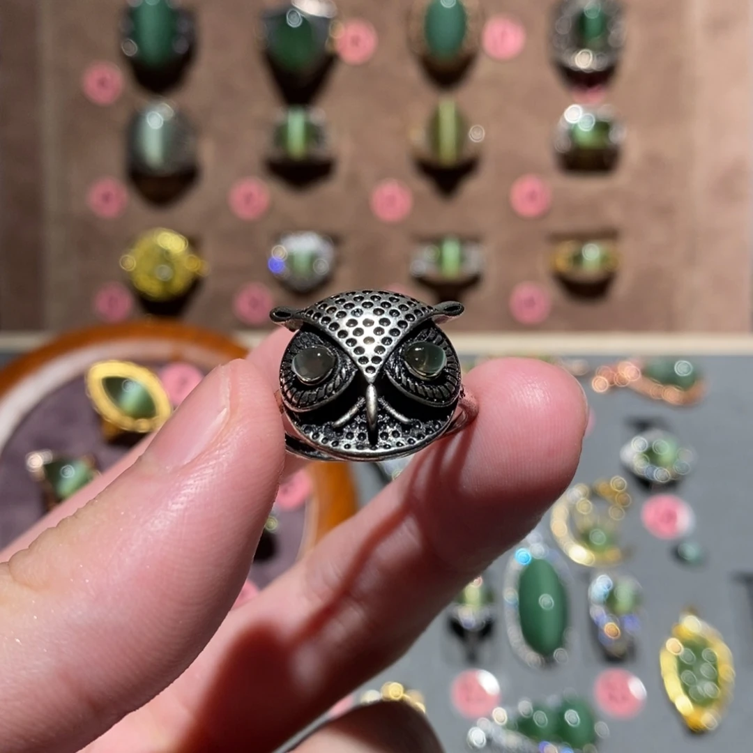 和田玉未镶嵌戒指