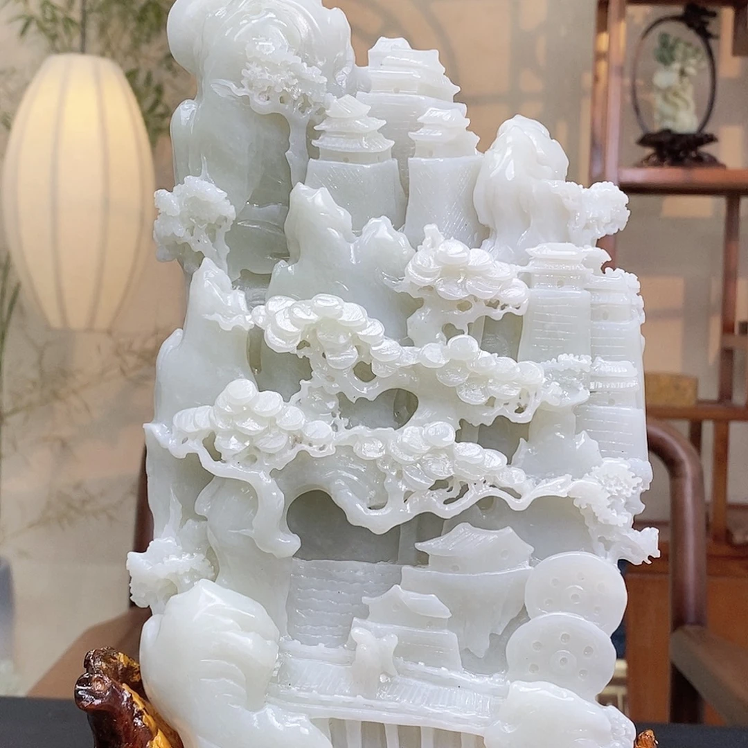 和田玉未镶嵌颈饰