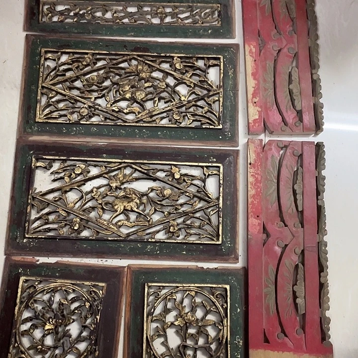 巴***1香榧木老木雕花板老木雕花板