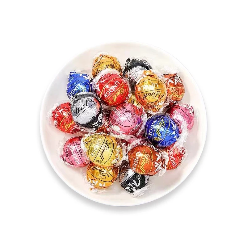意大利进口Lindt软心巧克力球八味散装16粒装配礼袋