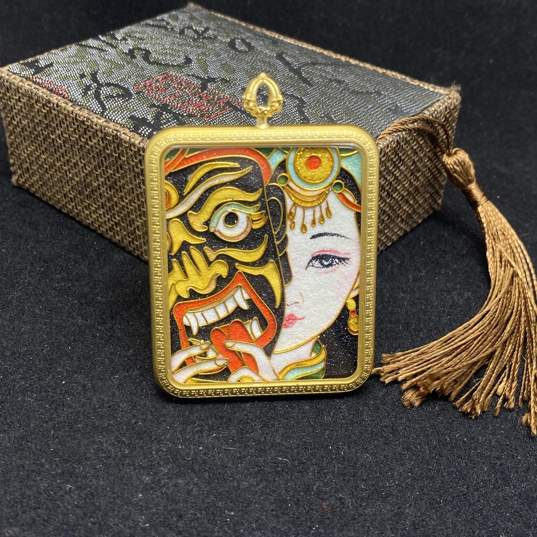 【哈轩文化 公子优选】唐卡吊坠（多样性发其一）18330