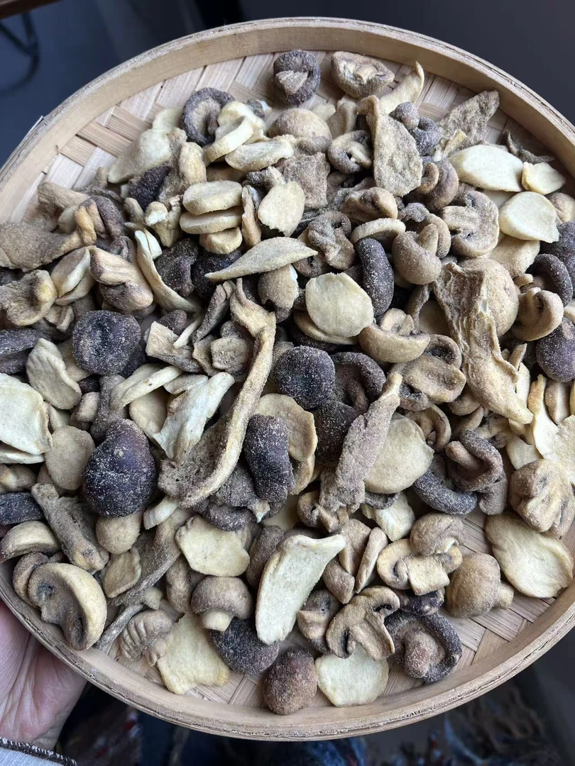 椒盐混合菇香脆好吃即食零食