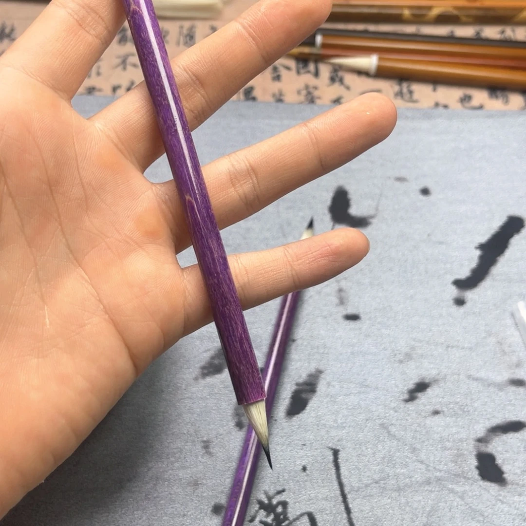 单支七紫三羊小楷毛笔福利