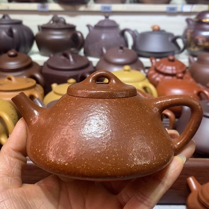 A***灵紫砂茶壶微瑕处理一把