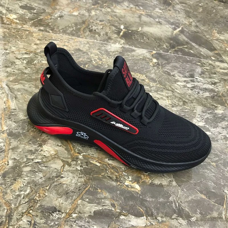 9075飞织网男鞋套脚 休闲鞋男百搭舒适网面潮运动鞋一脚蹬透气鞋