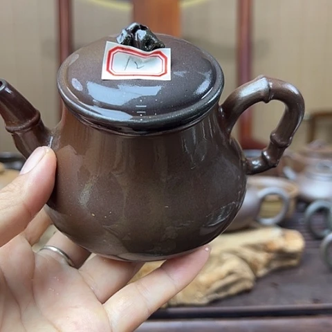 刀**雨戬谷龙窑柴烧茶壶12